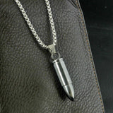 Pot Group Bullet Titanium Steel Necklaces Classic Style Solid Warhead