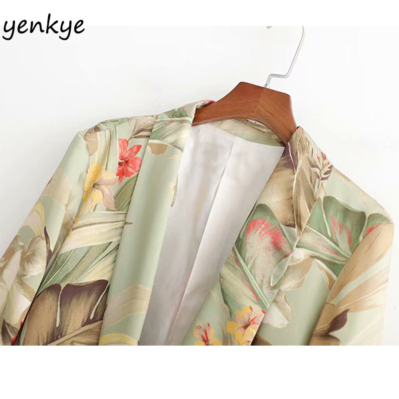Beautiful Floral Print  Blazer