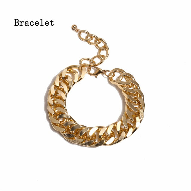 Punk Hip Hop Curb Cuban Necklace
