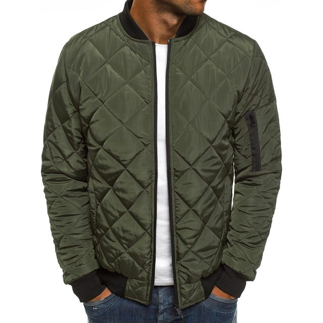 Brand Men's Cotton-padded Jackets Solid Color Men