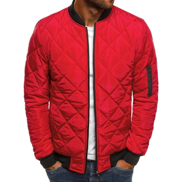 Brand Men's Cotton-padded Jackets Solid Color Men