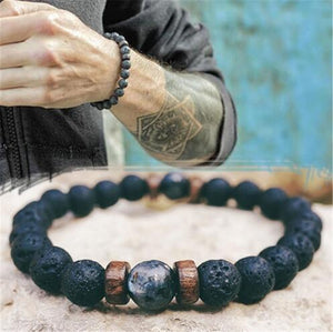 Men Bracelet Natural Moonstone