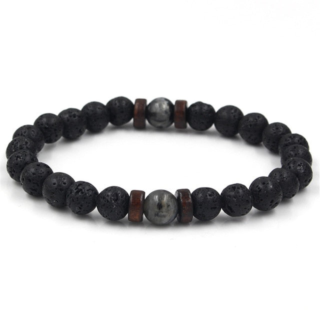 Men Bracelet Natural Moonstone