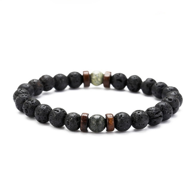 Men Bracelet Natural Moonstone