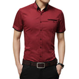Men's Business Shirt Short Sleeves