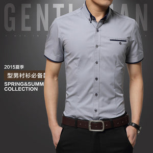 Men's Business Shirt Short Sleeves
