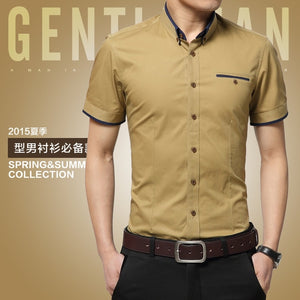 Men's Business Shirt Short Sleeves