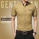 Men's Business Shirt Short Sleeves