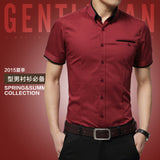 Men's Business Shirt Short Sleeves