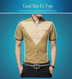 Men's Business Shirt Short Sleeves