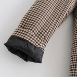 Fashion Plaid Women Blazers Slim Office Lady Blazer Female Long Sleeve Suit Jacket Casual Double Breasted Coat Bleizer Mujer