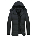 Black Winter Jacket Men Thick Parkas Casual Jackets