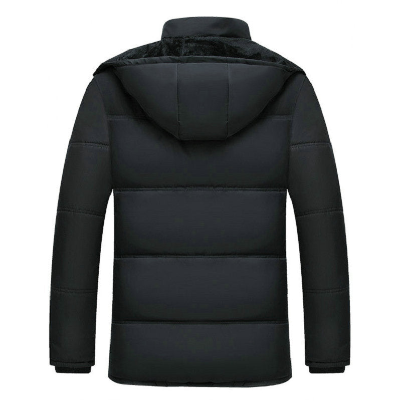 Black Winter Jacket Men Thick Parkas Casual Jackets