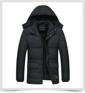 Black Winter Jacket Men Thick Parkas Casual Jackets