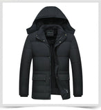 Black Winter Jacket Men Thick Parkas Casual Jackets