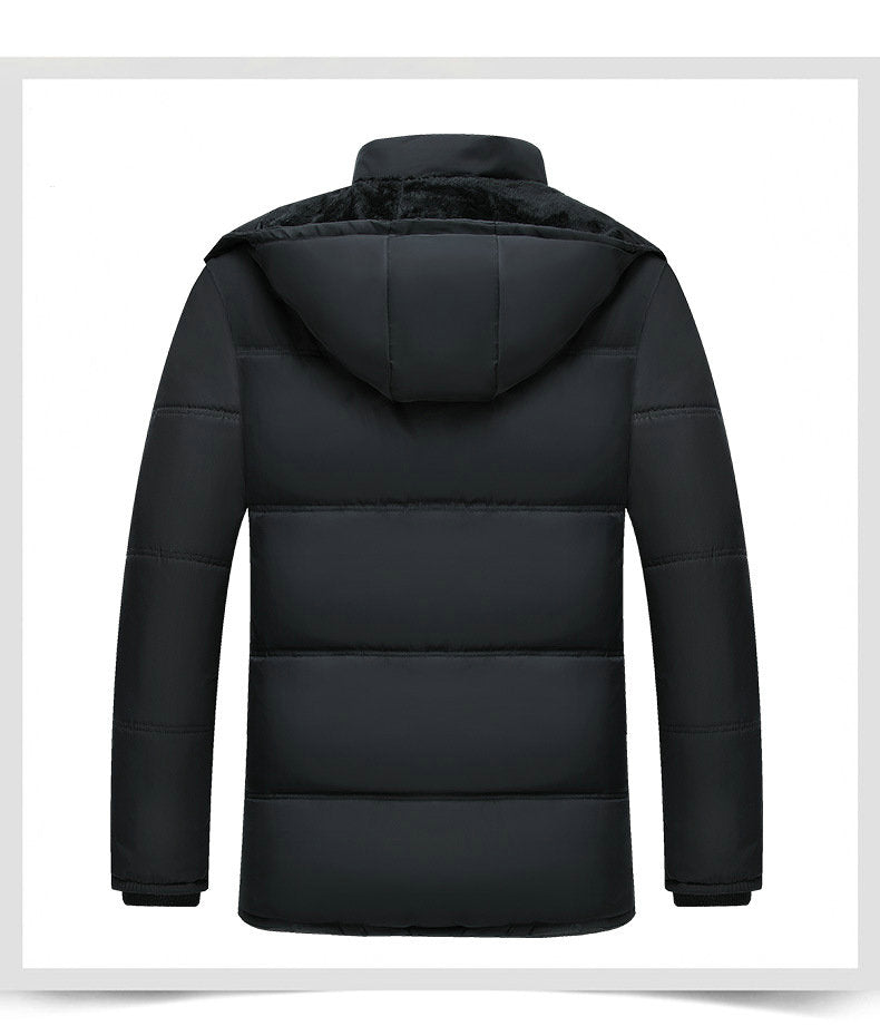 Black Winter Jacket Men Thick Parkas Casual Jackets