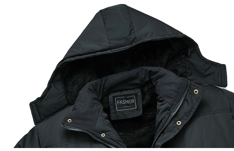 Black Winter Jacket Men Thick Parkas Casual Jackets