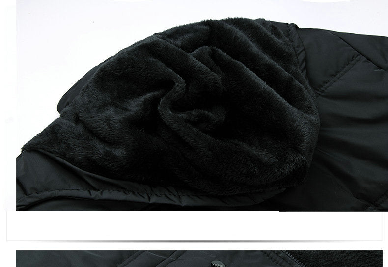 Black Winter Jacket Men Thick Parkas Casual Jackets