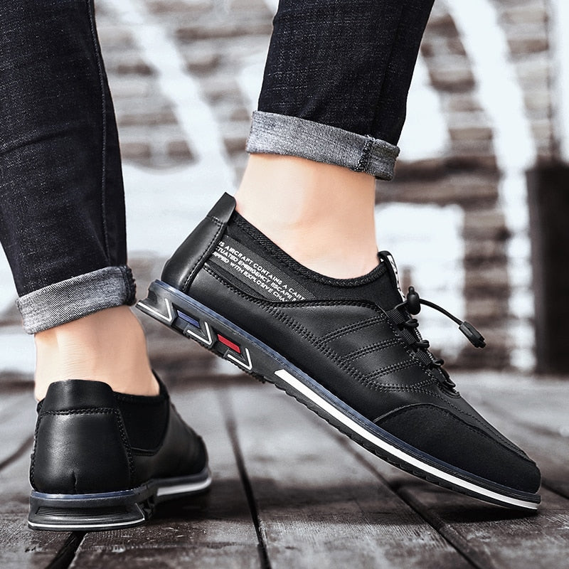 Men's Shoes Brand Men Casual Shoes High Quality Leather Shoes Men Comfortable Breathable Men Business Shoes Zapatillas Hombre