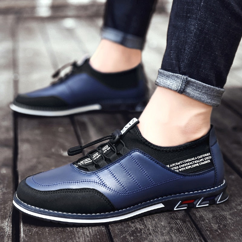 Men's Shoes Brand Men Casual Shoes High Quality Leather Shoes Men Comfortable Breathable Men Business Shoes Zapatillas Hombre