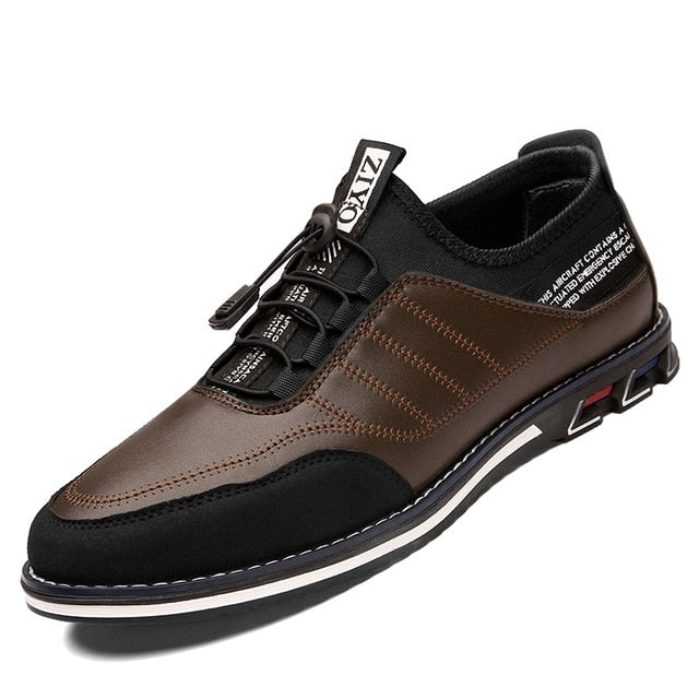 Men's Shoes Brand Men Casual Shoes High Quality Leather Shoes Men Comfortable Breathable Men Business Shoes Zapatillas Hombre